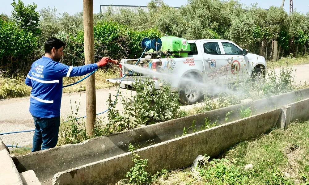 450 PERSONEL VE 100 ARAÇ İLE HAŞEREYLE MÜCADELE 