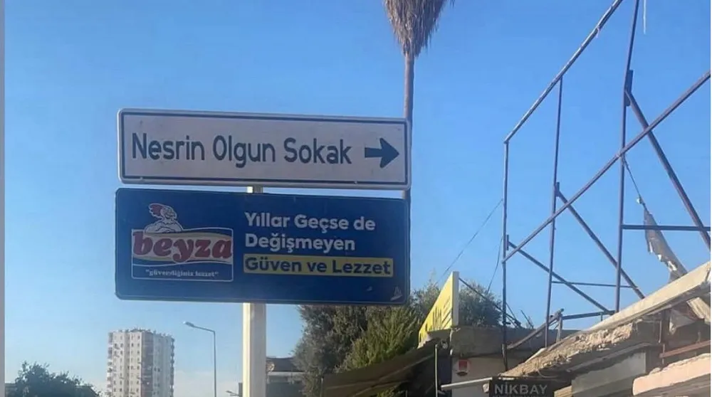 O TABELAYA YENİDEN “NESRİN OLGUN” YAZILDI