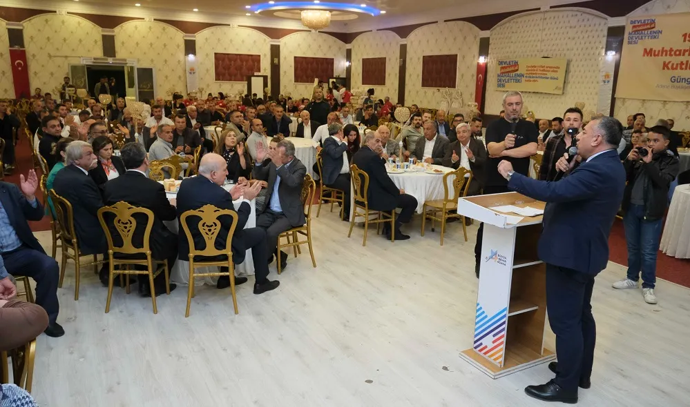 KOZAN, FEKE, SAİMBEYLİ VE TUFANBEYLİ’DEKİ MUHTARLAR LA BULUŞTU                         
