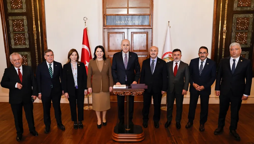 TBMM BAŞKANI VE ADANALI VEKİLLER