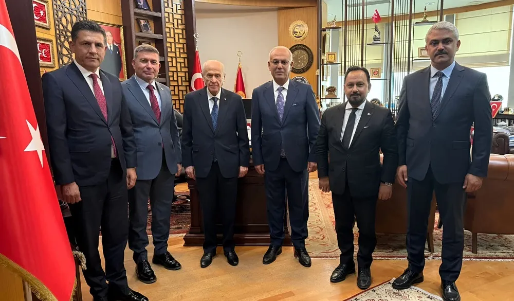 MHP’Lİ BAŞKANLARDAN BAHÇELİ’YE ZİYARET