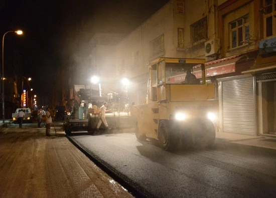 Abidinpaşa Caddesi asfaltlandı