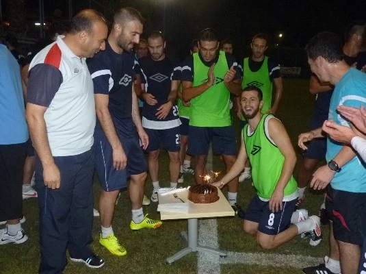 Demirspor kutlamada