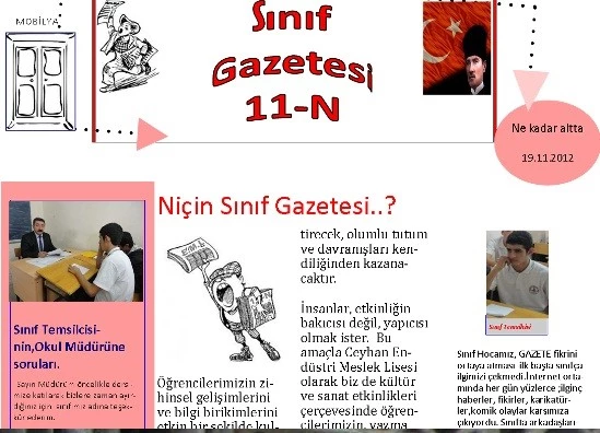  Öğrencilerden Sınıf Gazetesi 