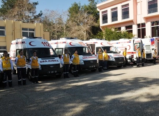 Ambulansa test sürücü Vali Coş