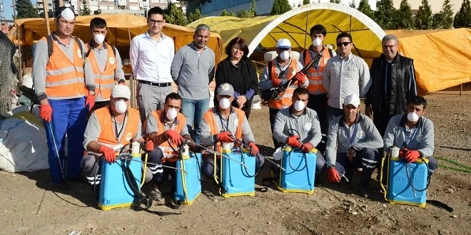 Kurban Satış Yerlerine İlaçlama Timi