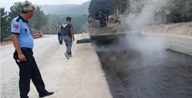 Kızıldağ yayla yoluna asfalt