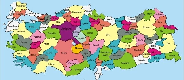 550 Vekilin İllere Göre Dağılımı