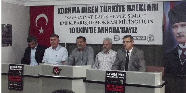 “Emek, Barış, Demokrasi Mitingi”ne Çağrı