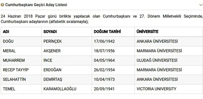 YSK WEB SİTESİNİ BAKIMA ALIYOR