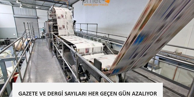 GAZETE-DERGİ TİRAJLARI DÜŞÜYOR