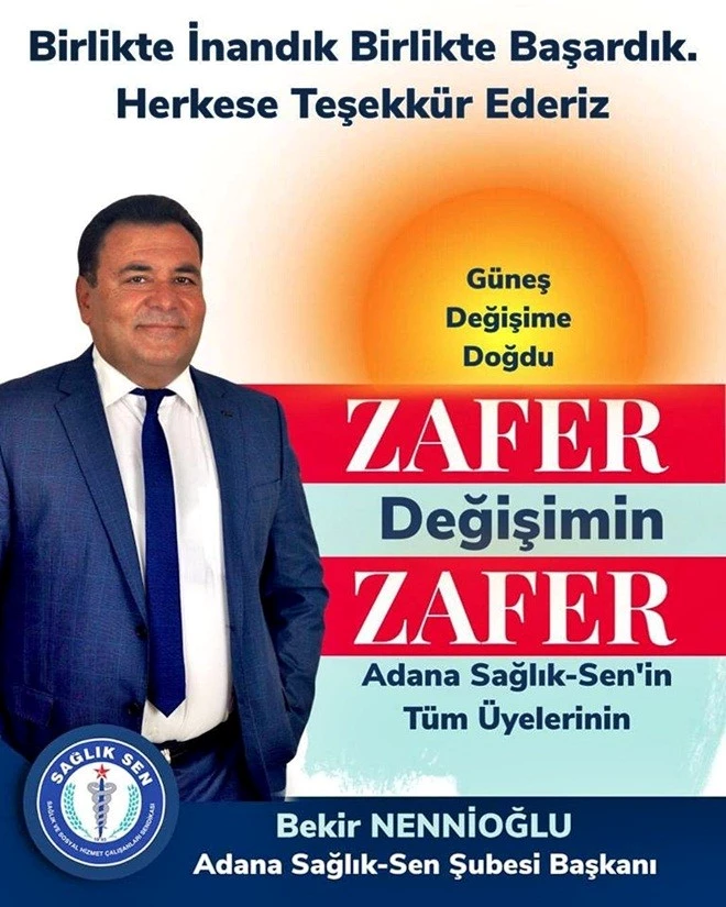 SAĞLIK SEN BAŞKANI NENNİOĞLU OLDU