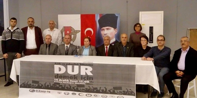 14 ARALIK’TA 2020 BÜTÇESİNİ PROTESTO EDEKLER