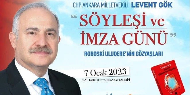 LEVENT GÖK KİTABINI İMZALAYACAK