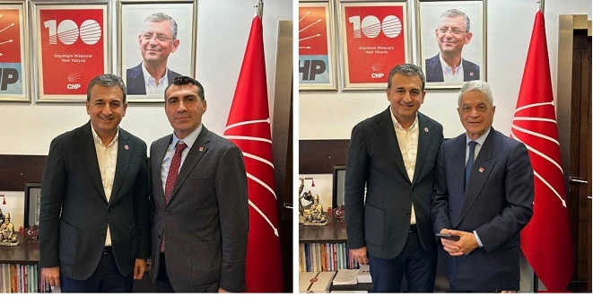 CHP GENEL BAŞKANI ÖZEL İLE GÖRÜŞTÜLER