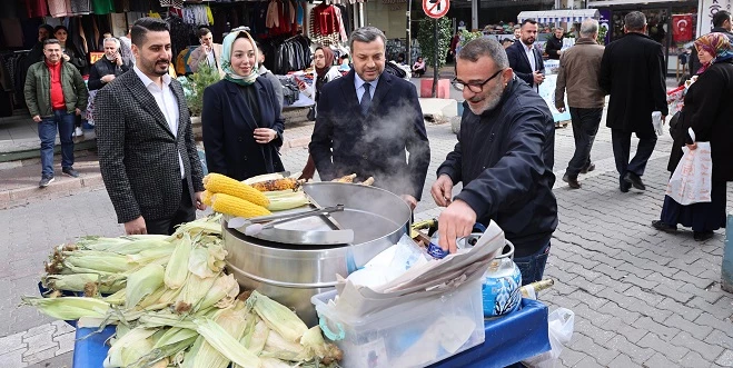 AK PARTİ ADAYI KOCAİSPİR ESNAFLA BULUŞTU